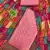 Women's pink embroidered dress material