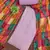 Women's lavender embroidered dress material