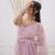 Pink sequin And Thread Embroidered Kota Chex Saree