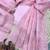Pink sequin And Thread Embroidered Kota Chex Saree