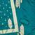 Women's teal handwork dress material