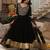 Black embroidered muslin anarkali
