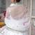 White plain georgette anarkali