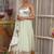 White plain georgette anarkali