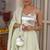 White plain georgette anarkali