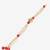 Red stone pearl kundan rakhi