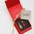 Gold plated silver stone rakhi