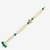 Green stone pearl kundan rakhi