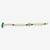 Green stone pearl kundan rakhi