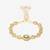 Gold beaded kundan rakhi
