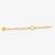 Yellow beaded kundan rakhi