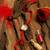 Red thread rakhi with stone