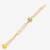 Gold and yellow beaded kundan rakhi