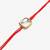 Red thread rakhi with stone
