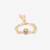 Pearl white beaded kundan rakhi