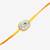 Gold plated kundan thread rakhi