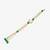 White and green beaded kundan rakhi