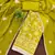 Women's lemon yellow embroidered dress material