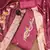 Women's pink handwork dress material