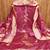 Women's pink handwork dress material
