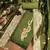Women's green handwork dress material