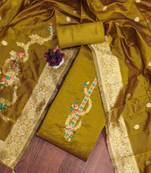 Women's mehndi handwork dress material