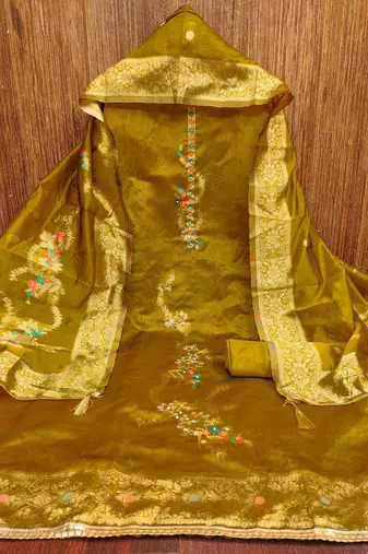 Women's mehndi handwork dress material