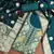 Women's teal handwork dress material