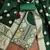 Women's dark green handwork dress material