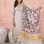 Off white color viscosee fabric embroidery work ceremonial kurta set with dupatta