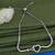 Splendid heart shape silver plated free size charm bracelet for women