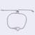Splendid heart shape silver plated free size charm bracelet for women