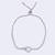 Splendid heart shape silver plated free size charm bracelet for women