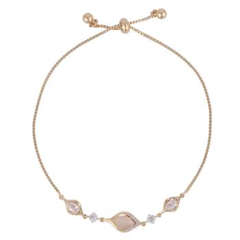 Stylish unique design gold plated free size charm bracelet for women 2