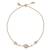Stylish unique design gold plated free size charm bracelet for women