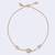 Stylish unique design gold plated free size charm bracelet for women