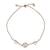 Lavish heart shape gold plated free size charm bracelet for women
