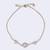Lavish heart shape gold plated free size charm bracelet for women