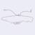 Lovely swan design silver plated free size charm bracelet for women