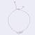 Lovely swan design silver plated free size charm bracelet for women