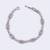 Modern round and square shape silver plated free size charm bracelet for women