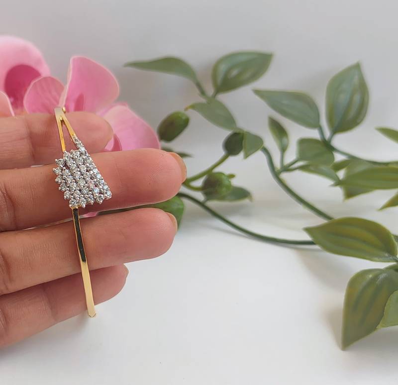 Cz open type bracelet