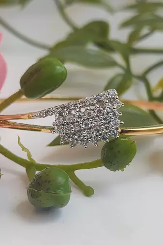 Cz open type bracelet