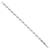 Elegant square shape silver plated free size charm bracelet for women