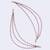Lovely 3 string long chain red bead gold plated set of 2 ear-chain(kaanchain) for women