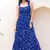 Blue color faux georgett beautiful girlie partywear ceremonial gown