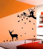 Deer under tree wall decals