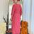 Gajri color chanderi fabric beautiful festive wear readymade kurta set