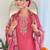 Gajri color chanderi fabric beautiful festive wear readymade kurta set
