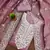 Women's mauve embroidered dress material
